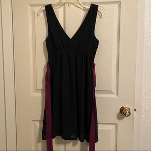 American Eagle Outfitters black sleeveless dress with lining and sash belt.Size2
